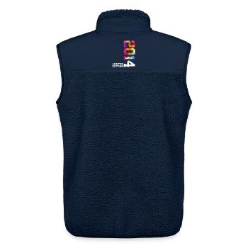 12TH BIRTHDAY LIMITED EDITION 2014 - Unisex Sherpa Gilet by Stanley/Stella - navy - Back - AI Model Male 178 light (178cm)