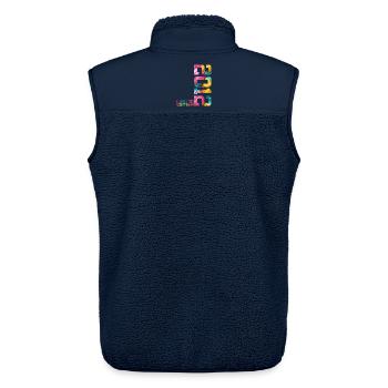 14TH BIRTHDAY LIMITED EDITION 2012 - Unisex Sherpa Gilet by Stanley/Stella - navy - Back - AI Model Male 178 light (178cm)