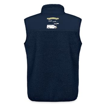 my motorhome is calling - Unisex Sherpaweste von Stanley/Stella - Navy - Hinten - AI Model Male 178 light (178cm)