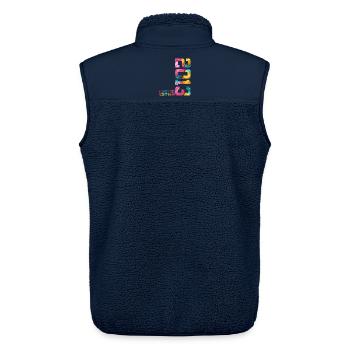 13TH BIRTHDAY LIMITED EDITION 2013 - Unisex Sherpa Gilet by Stanley/Stella - navy - Back - AI Model Male 178 light (178cm)