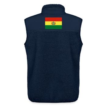 Bolivien - Unisex Sherpaweste von Stanley/Stella - Navy - Hinten - AI Model Male 178 light (178cm)
