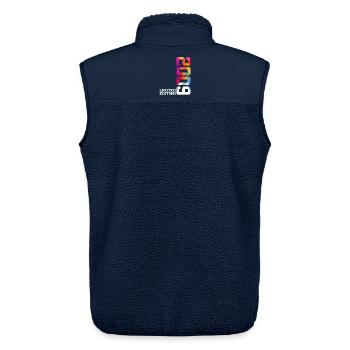 17TH BIRTHDAY LIMITED EDITION 2009 - Unisex Sherpa Gilet by Stanley/Stella - navy - Back - AI Model Male 178 light (178cm)