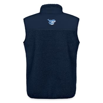 Wale - Unisex Sherpaweste von Stanley/Stella - Navy - Hinten - AI Model Male 178 light (178cm)