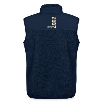 LIMITED EDITION 2007 19 JAHRE EIS 19. GEBURTSTAG - Unisex Sherpaweste von Stanley/Stella - Navy - Hinten - AI Model Male 178 light (178cm)