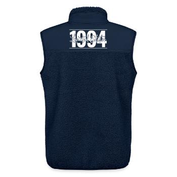 Edition limitée 1994 - Veste sans manches sherpa unisexe Stanley/Stella - marine - Dos - AI Model Male 178 light (178cm)