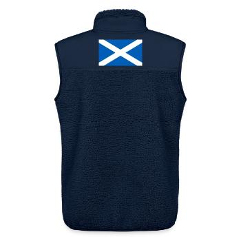 Schottland - Unisex Sherpaweste von Stanley/Stella - Navy - Hinten - AI Model Male 178 light (178cm)