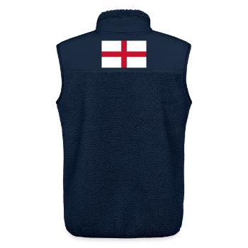 England - Unisex Sherpaweste von Stanley/Stella - Navy - Hinten - AI Model Male 178 light (178cm)