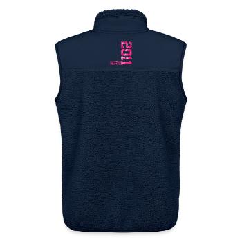15. GEBURTSTAG PINK LIMITED EDITION 2011 - Unisex Sherpaweste von Stanley/Stella - Navy - Hinten - AI Model Male 178 light (178cm)