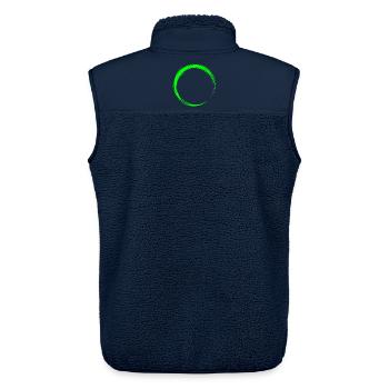 Kreis Symbol Form - Unisex Sherpaweste von Stanley/Stella - Navy - Hinten - AI Model Male 178 light (178cm)