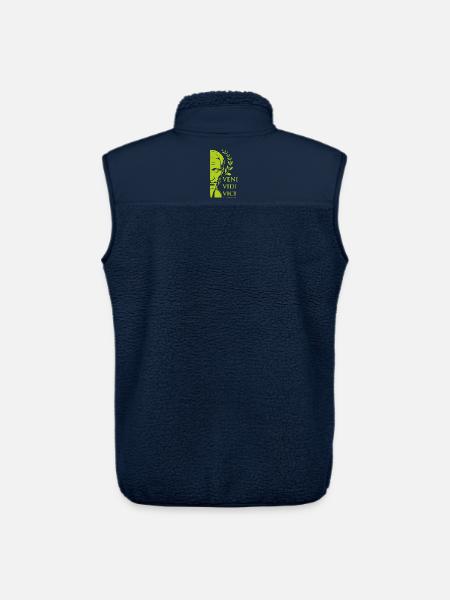 César vert - Veste sans manches sherpa unisexe Stanley/Stella - marine