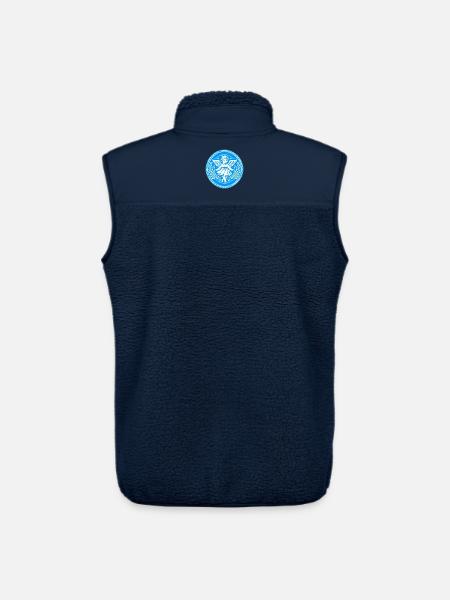Guardian Angel Logo - Unisex Sherpa Gilet by Stanley/Stella - navy