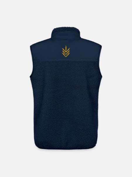 Down arrow icon gold - Unisex Sherpa Gilet by Stanley/Stella - navy