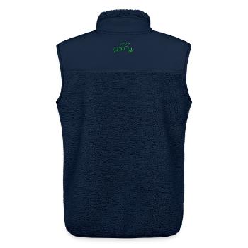 Kamel - Unisex Sherpaweste von Stanley/Stella - Navy - Hinten - AI Model Male 178 light (178cm)