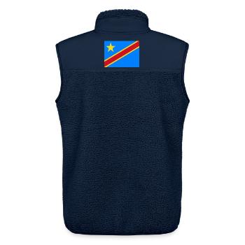 Kongo - Unisex Sherpaweste von Stanley/Stella - Navy - Hinten - AI Model Male 178 light (178cm)