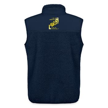 Achitect - Unisex Sherpaweste von Stanley/Stella - Navy - Hinten - AI Model Male 178 light (178cm)