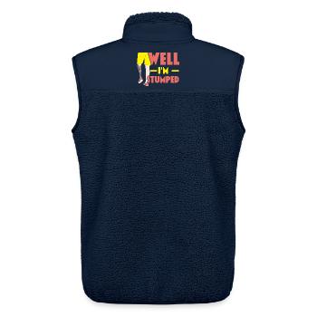 Ich bin ratlos Amputierte Amputierte Chirurgie - Unisex Sherpaweste von Stanley/Stella - Navy - Hinten - AI Model Male 178 light (178cm)
