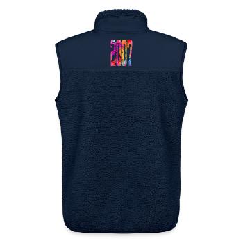 BUNT 19TH BIRTHDAY 2007 - Unisex Sherpa Gilet by Stanley/Stella - navy - Back - AI Model Male 178 light (178cm)