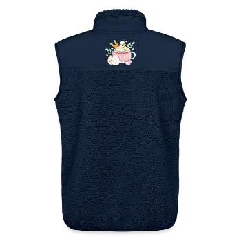 BOW Oster-Chibi-Pokal - Unisex Sherpaweste von Stanley/Stella - Navy - Hinten - AI Model Male 178 light (178cm)