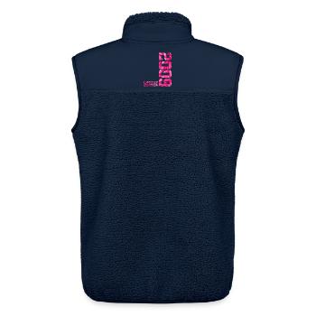 17TH ANNIVERSARY PINK LIMITED EDITION 2009 - Unisex Sherpa Gilet by Stanley/Stella - navy - Back - AI Model Male 178 light (178cm)