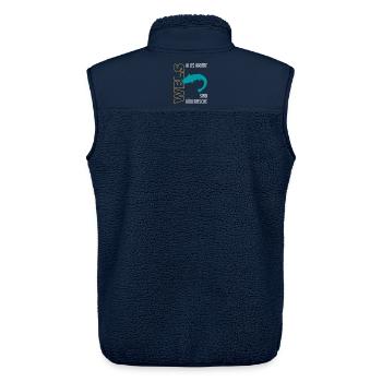 Angeln Waller fischen Sportfischen auf Wels - Unisex Sherpaweste von Stanley/Stella - Navy - Hinten - AI Model Male 178 light (178cm)