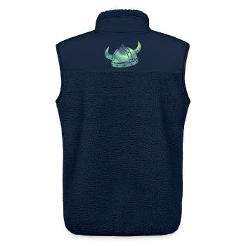 Island Wikinger Polarlicht Aurora Borealis - Unisex Sherpaweste von Stanley/Stella - Navy - Hinten - AI Model Male 178 light (178cm)