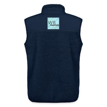 HELLBLAUES WBP-LOGO - Unisex Sherpaweste von Stanley/Stella - Navy - Hinten - AI Model Male 178 light (178cm)