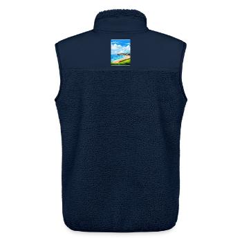 Maenporth Cornwall England Vereinigtes Königreich Reiseposter WPA - Unisex Sherpaweste von Stanley/Stella - Navy - Hinten - AI Model Male 178 light (178cm)