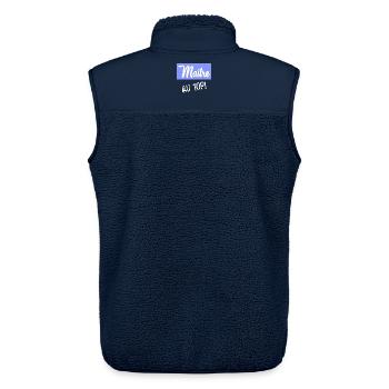 MEISTER. MEISTER. VIELEN DANK - Unisex Sherpaweste von Stanley/Stella - Navy - Hinten - AI Model Male 178 light (178cm)