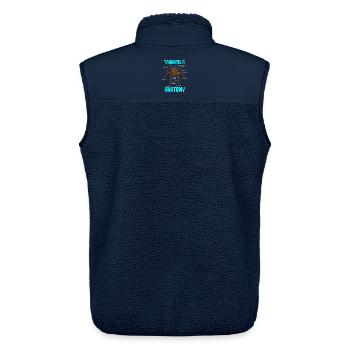 Tarantelspinne Anatomie - Lustiges Diagramm - Unisex Sherpaweste von Stanley/Stella - Navy - Hinten - AI Model Male 178 light (178cm)