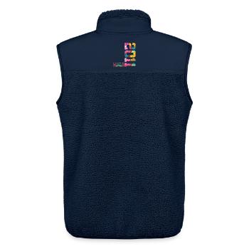 15TH BIRTHDAY LIMITED EDITION 2011 - Unisex Sherpa Gilet by Stanley/Stella - navy - Back - AI Model Male 178 light (178cm)