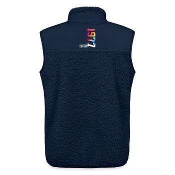 49TH BIRTHDAY LIMITED EDITION 1977 - Unisex Sherpa Gilet by Stanley/Stella - navy - Back - AI Model Male 178 light (178cm)