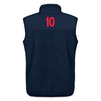 ALLES GUTE ZUM GEBURTSTAG. ALLES GUTE ZUM GEBURTSTAG. JAHRESTAG. - Unisex Sherpaweste von Stanley/Stella - Navy - Hinten - AI Model Male 178 light (178cm)