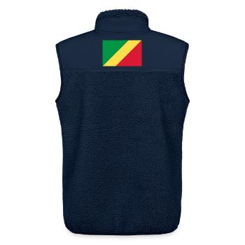 Demokratische Republik Kongo - Unisex Sherpaweste von Stanley/Stella - Navy - Hinten - AI Model Male 178 light (178cm)