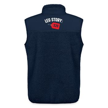 Bein Geschichte $20 Behinderung Hilfen Lustige Amp - Unisex Sherpaweste von Stanley/Stella - Navy - Hinten - AI Model Male 178 light (178cm)