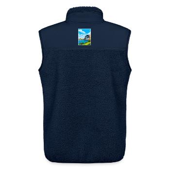 Sydney Harbour Bridge Australien Reiseposter - Unisex Sherpaweste von Stanley/Stella - Navy - Hinten - AI Model Male 178 light (178cm)