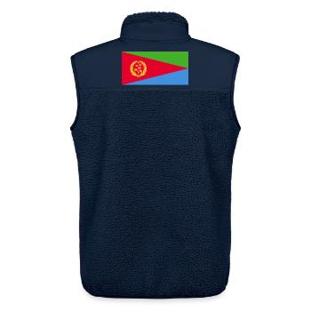 Eritrea - Unisex Sherpaweste von Stanley/Stella - Navy - Hinten - AI Model Male 178 light (178cm)