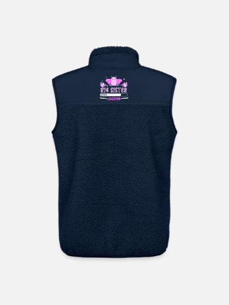 Big Sister Loading 2023 Schwangere - Unisex Sherpaweste von Stanley/Stella - Navy