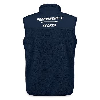 BMX Lustig Street Zwanzig Zoll Tricks Rampe BMX-Fa - Unisex Sherpaweste von Stanley/Stella - Navy - Hinten - AI Model Male 178 light (178cm)