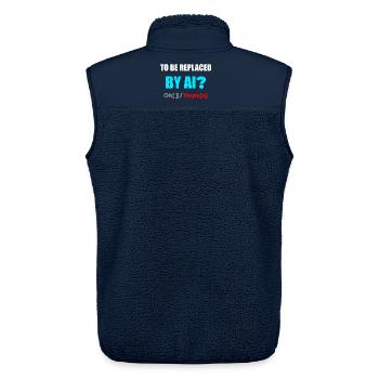 KI-Ersatz? Nopex1 Meme-Tee - Unisex Sherpaweste von Stanley/Stella - Navy - Hinten - AI Model Male 178 light (178cm)