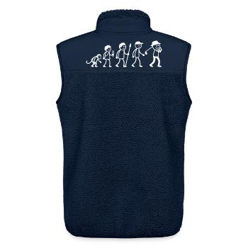  Golfspieler Golf Golfball Evolution Strichmänchen - Unisex Sherpaweste von Stanley/Stella - Navy - Hinten - AI Model Male 178 light (178cm)