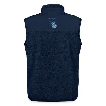 Wahre Schönheit aus Bayern - Unisex Sherpaweste von Stanley/Stella - Navy - Hinten - AI Model Male 178 light (178cm)