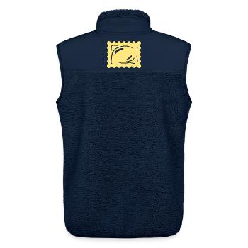 Pasta Nudeln Ravioli Italien Geschenk Weihnachten - Unisex Sherpaweste von Stanley/Stella - Navy - Hinten - AI Model Male 178 light (178cm)