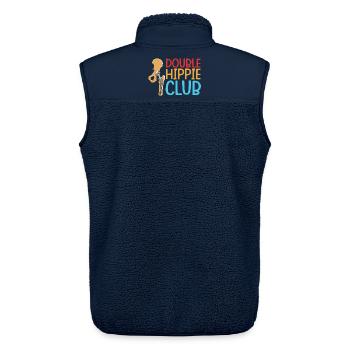 Hüften Hüfte Hüftgelenk - Unisex Sherpaweste von Stanley/Stella - Navy - Hinten - AI Model Male 178 light (178cm)