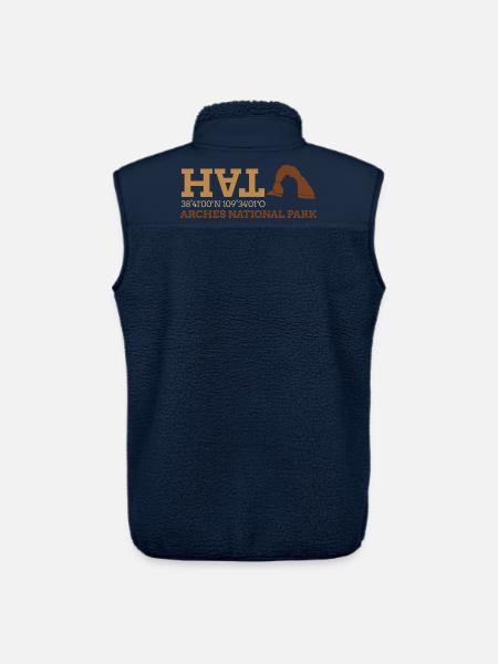 Arches Utah Geometrische Terrakotta - Unisex Sherpaweste von Stanley/Stella - Navy