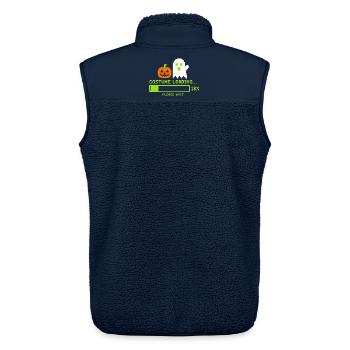 Hallowe Costume Loading Retro Gamer - Unisex Sherpaweste von Stanley/Stella - Navy - Hinten - AI Model Male 178 light (178cm)