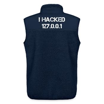 I Hacked 127.0.0.1 Programmierer Coder Geek - Unisex Sherpaweste von Stanley/Stella - Navy - Hinten - AI Model Male 178 light (178cm)