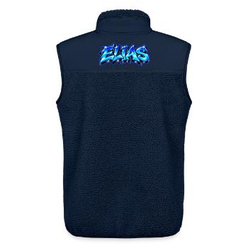 ELIAS Graffiti Name Street Art Hip Hop 3D - Unisex Sherpaweste von Stanley/Stella - Navy - Hinten - AI Model Male 178 light (178cm)