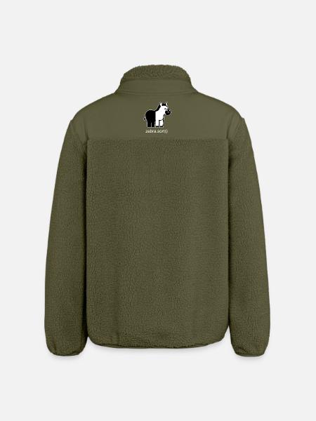 Zèbre assorti - Veste sherpa unisexe coupe décontractée Stanley/Stella - kaki