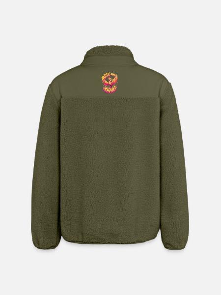 Raus aus den Federn - Relaxed Fit Unisex Sherpajacke von Stanley/Stella - Khaki
