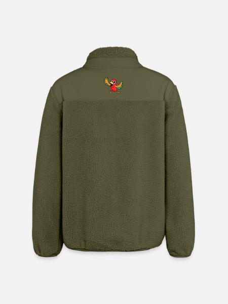 perroquet - Veste sherpa unisexe coupe décontractée Stanley/Stella - kaki